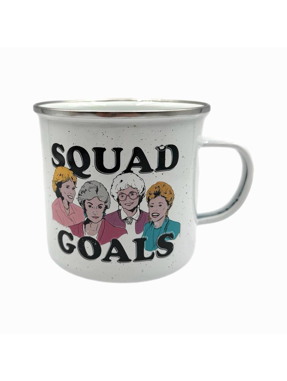 Silver Buffalo The Golden Girls “Squad Goals” Enamel Camper Mug
